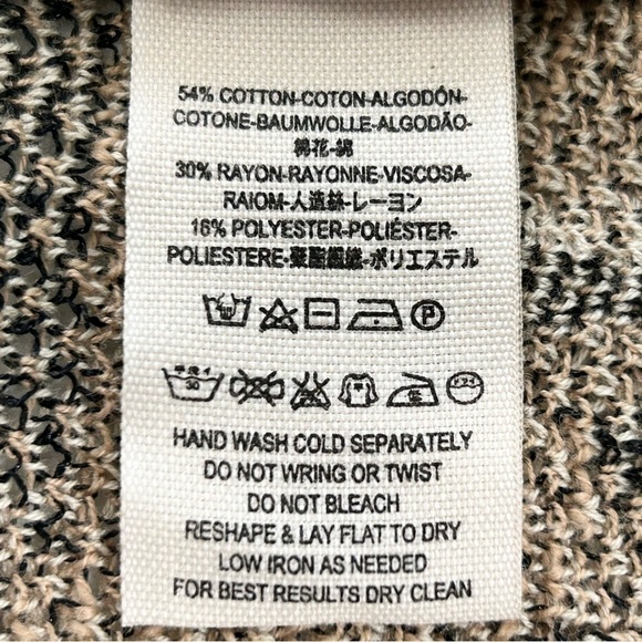 Free People Multi Tan Butterfly Kimono Knit Boho Cardigan Sweater Size XS - Picture 7 of 7